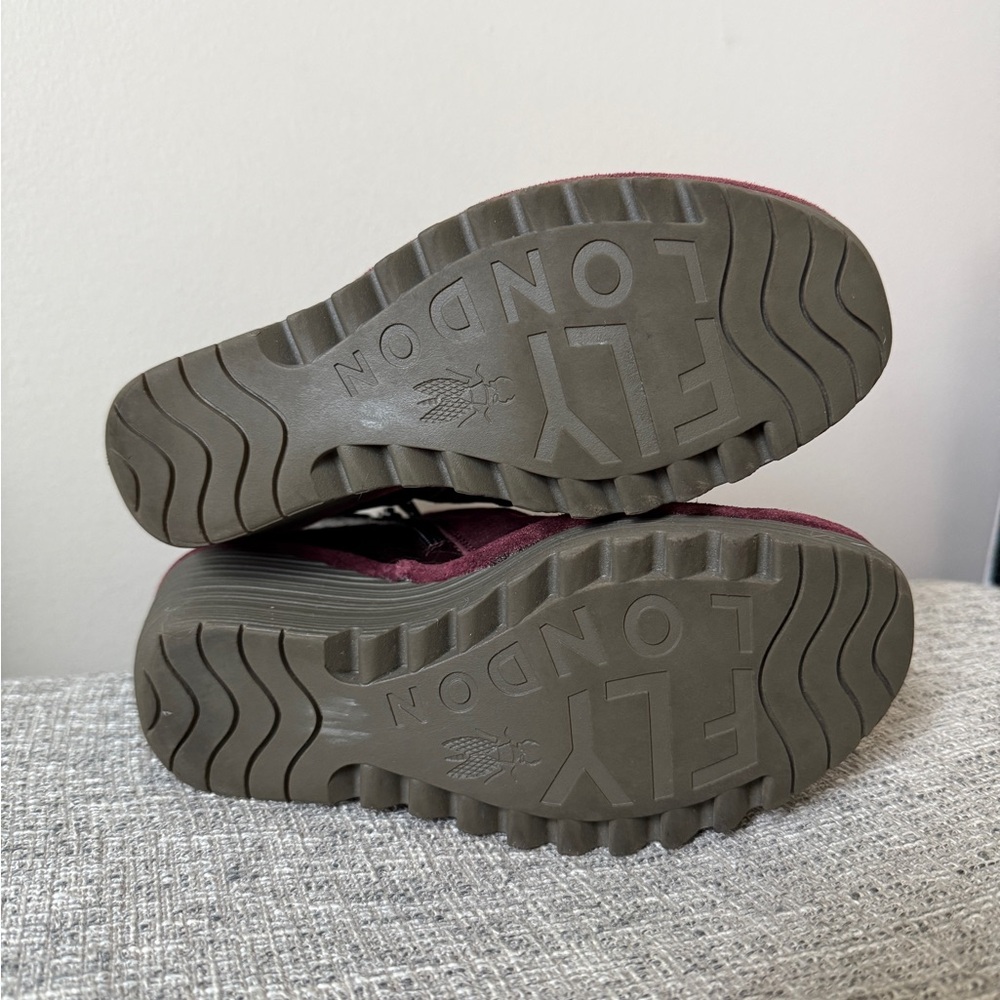 FLY London Women's Ankle Boot Wedge wine 37 - Picture 8 of 12